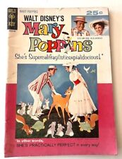 MARY POPPINS  Gold Key- Photo cover Julie Andrews - 1964 SILVER AGE Walt Disney picture