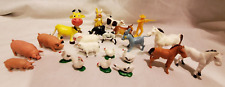 Vintage Farm Animals Pig Horse chicken Goat Sheep Cow Dog Farmer Hong Kong  picture