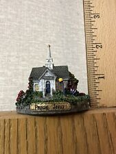 Thomas Kinkade -The Forest Chapel Miniature Church Figurine ( Praise Jesus 2”) picture
