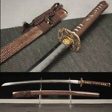 High quality Hand Grind Clay Tempered Folded steel Japanese Samurai Sword Sharp  picture