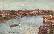 Tuck Manila Philippines Panoramic Water View c1910 Vintage Postcard picture