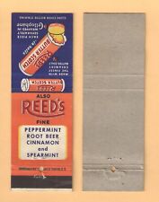 REEDS BUTTER SCOTCH PEPPERMINT ROOT BEER CINNAMON SPEARMINT MATCHBOOK COVER picture