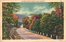 Picturesque Road, Autumn Drapes A Pennsylvania Highway Postcard picture
