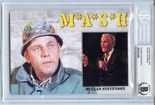 MASH -McLean Stevenson- Beckett BAS Signed/Autograph/Auto 5x7 TV Card - M*A*SH picture