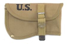 US WW2 Military Hatchet Ax cover Khaki marked 