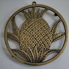 PENCO VINTAGE PINEAPPLE TRIVET SOLID BRASS COLLECTIBLE  8
