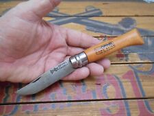 Opinel No 9 Carbone Pocket Knife Plain Edge Blade picture