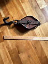 Vintage / Antique Heavy-Duty Pulley With Hook 12