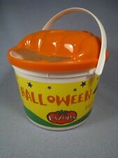 Rare Vintage Plastic Fazoli's Trick or Treat Happy Halloneen Candy Bucket picture