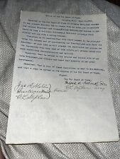 1901 Columbus Ohio Hub Board Of Trade Resolution on Pres McKinley Assassination picture