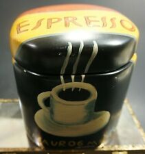 Vintage Marco Fabiano Heavy Ceramic Coffee Container With Lid Sold As IS picture