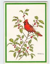 Postcard Beautiful Cardinal Painting by Pau; Charles Connor Season's Greetings picture