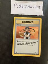 Pokemon Card Brock 15/132-Gym Trainer - Eng-Holo-Good picture