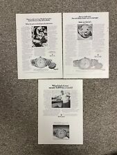 1970s Rolex Watch Print Ad Lot of 3 Oyster Day Date - 10 x 7 Stewart Kind of Man picture