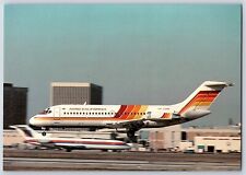 Airplane Postcard Aero California Airlines Douglas DC9-15 XALMM at LAX BQ18 picture