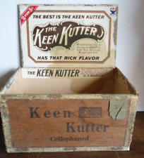 Antique Wooden Cigar Box , HTF Keen Kutter , NRA Logo , H.F. Martin picture