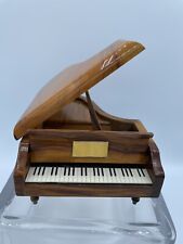 Vintage Reuge Exotic Hardwood Grand Piano Music Box Made In Switzerland picture