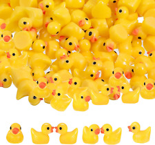 150 P Mini Resin Ducks Miniature Ducks Yellow Tiny Duckies Figures for Home Pran picture