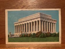 LINCOLN MEMORIAL WASHINGTON D.C. Vintage Postcard 1941 Postmark picture