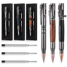 3 Sets Bullet Pens for Men Bolt Pen Bullet Pen for Pen Lover with Pen Gift Bo... picture
