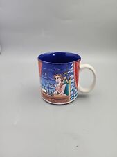 Rare Vintage Disney Store Beauty And The Beast Coffee Mug Cup Dinner With Belle picture