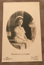 Antique Real Photo Postcard PRINCE WILHELM OF PRUSSIA, as a young boy VG picture