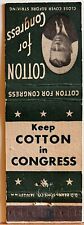 New Hampshire Republican US Congressman Norris Cotton Matchbook Cover picture