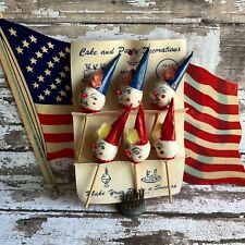 Vintage Patriotic Clown Cake and Party Decorations picture