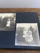 Antique Late 19th Century New England 75+ Family Photo Album Child, Women, Cats picture
