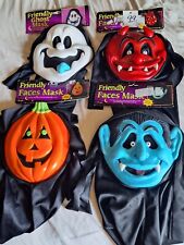 Set Of VTG Tagged 90s Fun World Friendly Faces Scream Mask #48510 Asst picture