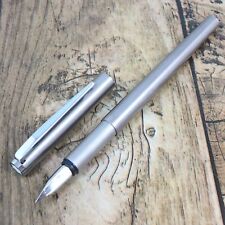 MONTBLANC NOBLESSE FOUNTAIN PEN VINTAGE SILVER GERMANY A210 picture