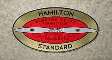 VINTAGE HAMILTON STANDARD UNITED AIRCRAFT CORP. PROPELLER DECAL 5 1/2