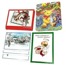 Lot-30 Vintage 80's Christmas Variety Post Cards Carlton Blank High Quality 6