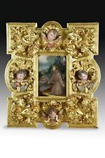 Saint Francis oil on copper with important frame.17th century. picture