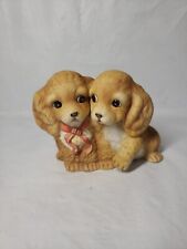 1988 Homeco Puppy Poodle Friends Fine Porcelain Made In Mexico picture