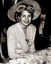 1947 EVA PERON in a hat Candid Poster Photo 11x17 picture