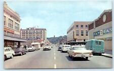 ABERDEEN, Washington WA~ WISHKAH STREET Scene 1960s Grays Harbor County Postcard picture