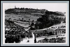 MOUNT OF OLIVES Vintage RPPC Photo Postcard c1950s Jerusalem Photo Leon Jlm picture