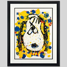 TOM EVERHART signed SNOOPY original litho SQUEEZE THE DAY Charles Schulz COA fr. picture