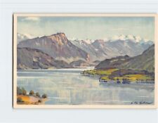 Postcard Mountain Lake Landscape Painting picture