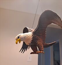 Bald Eagle Toy Hanging, Free Standing VTG Rubber Plastic Flexible Wings Harley  picture
