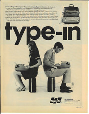 1967 SCM Electric Portable Typewriter Vintage Magazine Print Ad 10.25X13.25 picture