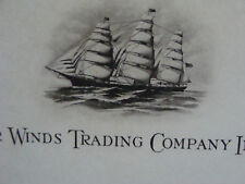 orig 1940s Printing ex. PHOTOGRAVURE Letterhead FOUR WINDS TRADING Co largaybros picture