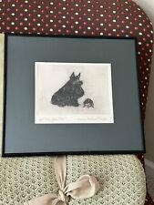 Artist Proof Etching “Who Goes There” Marion Needham Krupp Signed and Framed picture