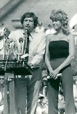 Tom Hayden and actress Jane Fonda in protest ou... - Vintage Photograph 701565 picture