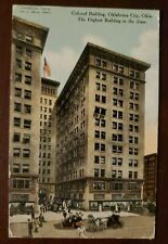 Colcord Building (hotel) Oklahoma City 1910 Vintage Postcard - highest building  picture