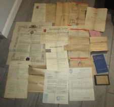 Lot of CZECHOSLOVAKIA OLD SIGNED DOCUMENTS SOME WITH STAMPS picture