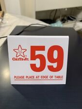 Classic Carl's Jr Table Tent Sign 59 picture