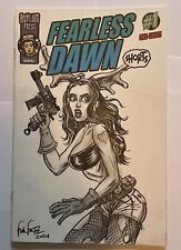 Fearless Dawn Shorts 1C Sketch Cover W/ Original Drawing By Frank Forte Comics picture
