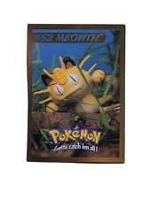 Pokemon 1999 Hasbro Nintendo #52 MEOWTH Promo Card Miscut. Only One Listed picture